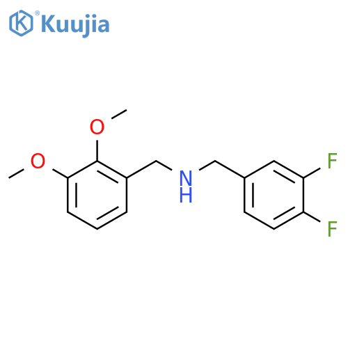(3,4-Difluoro-benzyl)-(2,3-dimethoxy-benzyl)-amine structure