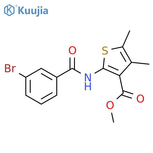 Methyl 2-(3-bromobenzamido)-4,5-dimethylthiophene-3-carboxylate structure