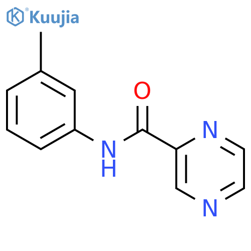 N-(3-methylphenyl)-2-pyrazinecarboxamide structure