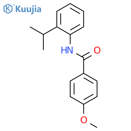 4-methoxy-N-[2-(propan-2-yl)phenyl]benzamide structure