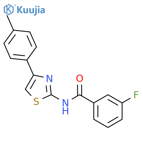 3-Fluoro-N-(4-p-tolyl-thiazol-2-yl)-benzamide structure