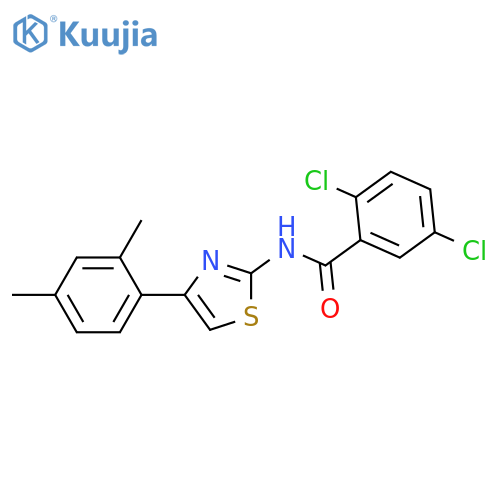 2,5-Dichloro-N-[4-(2,4-dimethyl-phenyl)-thiazol-2-yl]-benzamide structure