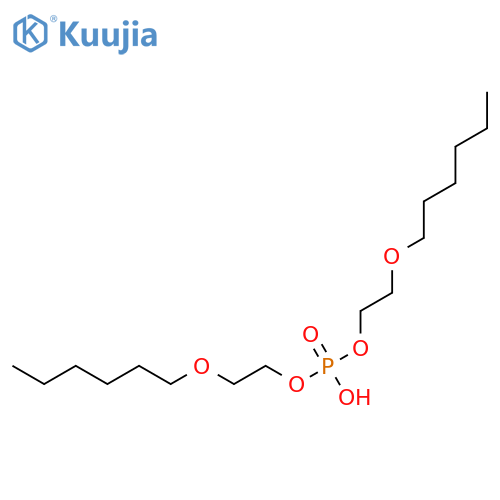 Ethanol, 2-(hexyloxy)-,1,1'-(hydrogen phosphate) structure