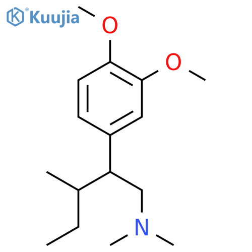 2-(3,4-dimethoxyphenyl)-N,N,3-trimethylpentan-1-amine structure