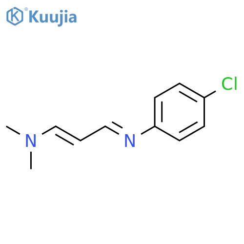 Benzenamine, 4-chloro-N-[3-(dimethylamino)-2-propenylidene]- structure