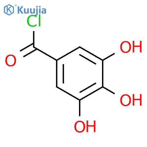 Benzoyl chloride,3,4,5-trihydroxy- structure