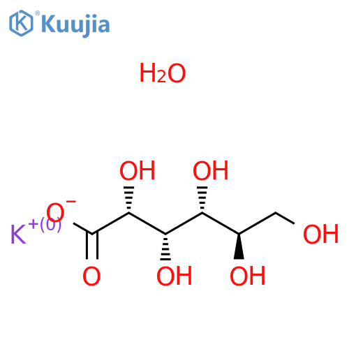 Potassium gluconate monohydrate structure