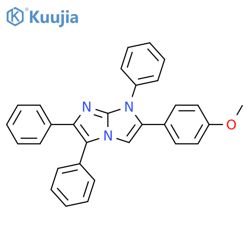 1H-Imidazo[1,2-a]imidazole, 2-(4-methoxyphenyl)-1,5,6-triphenyl- structure