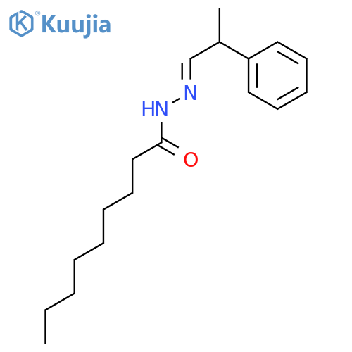 N'-(2-phenylpropylidene)nonanohydrazide structure