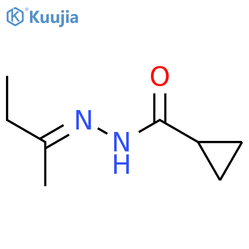 Cyclopropanecarboxylicacid, 2-(1-methylpropylidene)hydrazide structure