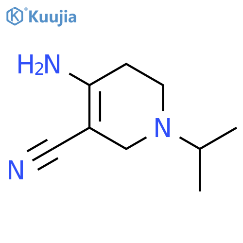 3-Pyridinecarbonitrile,4-amino-1,2,5,6-tetrahydro-1-(1-methylethyl)- structure