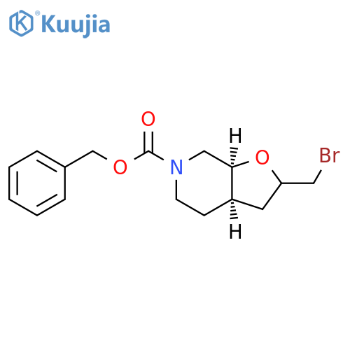 Cis-Benzyl 2-(Bromomethyl)Hexahydrofuro[2,3-C]Pyridine-6(2H)-Carboxylate structure