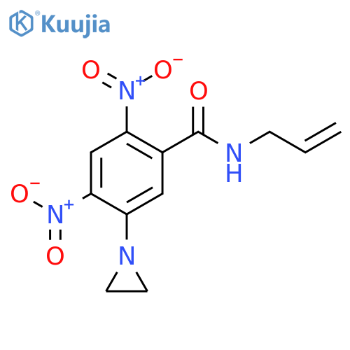 Benzamide,5-(1-aziridinyl)-2,4-dinitro-N-2-propen-1-yl- structure
