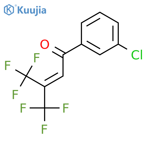 2-Buten-1-one,1-(3-chlorophenyl)-4,4,4-trifluoro-3-(trifluoromethyl)- structure