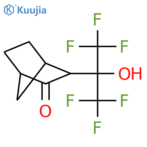2-(1,1,1,3,3,3-hexafluoro-2-hydroxypropan-2-yl)bicyclo[2.2.1]heptan-3-one structure