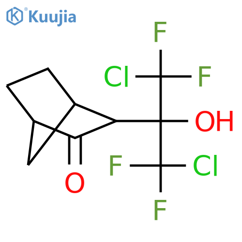 2-(1,3-dichloro-1,1,3,3-tetrafluoro-2-hydroxypropan-2-yl)bicyclo[2.2.1]heptan-3-one structure