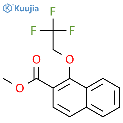 2-Naphthalenecarboxylic acid, 1-(2,2,2-trifluoroethoxy)-, methyl ester structure