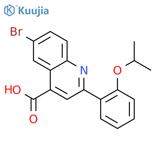 6-Bromo-2-(2-isopropoxyphenyl)quinoline-4-carboxylic acid structure