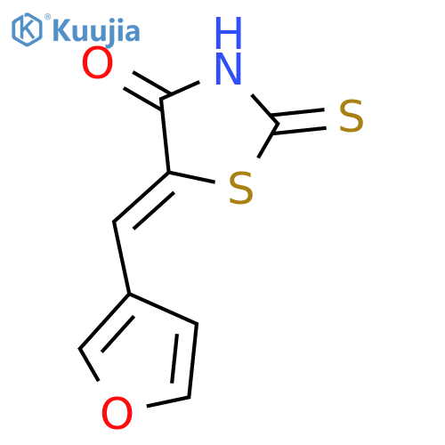 5-(3-Furanylmethylene)-2-thioxo-4-thiazolidinone structure