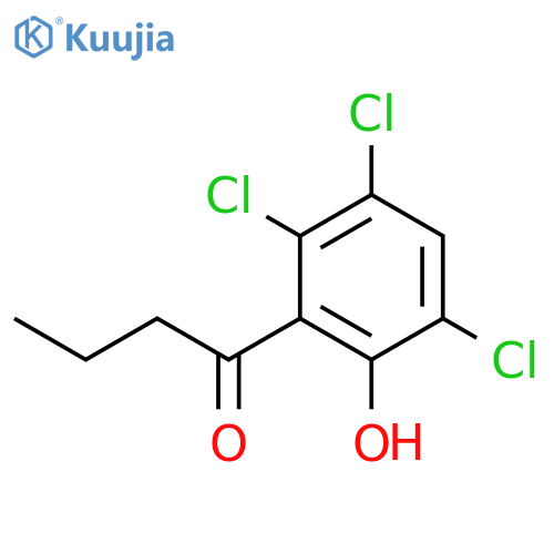 1-(2,3,5-Trichloro-6-hydroxyphenyl)butan-1-one structure
