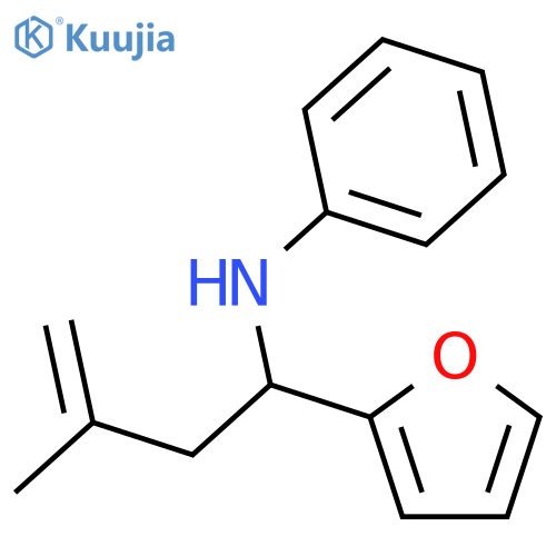 (1-furan-2-yl-3-methyl-but-3-enyl)-phenyl-amine structure