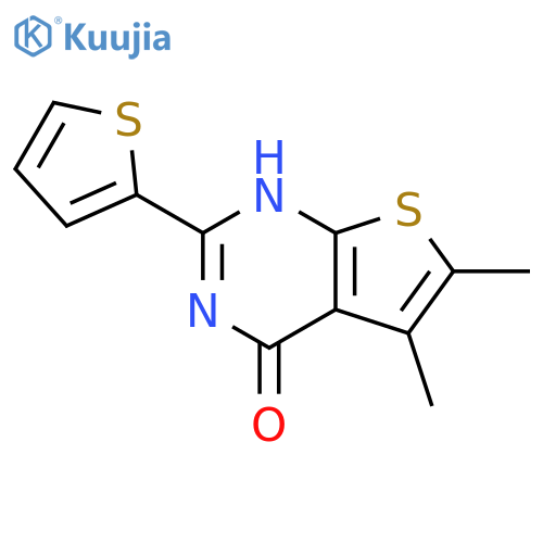 5,6-Dimethyl-2-(2-thienyl)thieno[2,3-d]pyrimidin-4(1H)-one structure