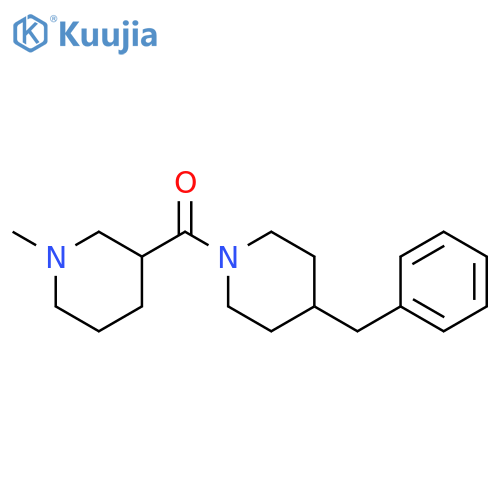 Piperidine, 1-[(1-methyl-3-piperidinyl)carbonyl]-4-(phenylmethyl)- structure
