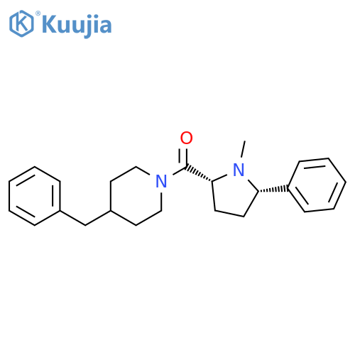 Piperidine,1-[[(2R,5S)-1-methyl-5-phenyl-2-pyrrolidinyl]carbonyl]-4-(phenylmethyl)- structure