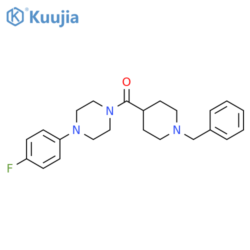 Piperazine,1-(4-fluorophenyl)-4-[[1-(phenylmethyl)-4-piperidinyl]carbonyl]- structure