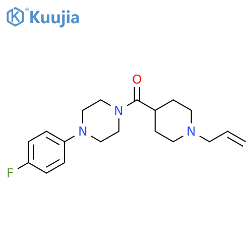 Piperazine, 1-(4-fluorophenyl)-4-[[1-(2-propenyl)-4-piperidinyl]carbonyl]- structure
