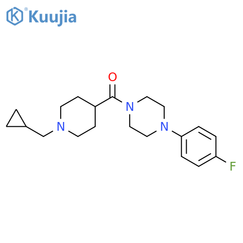 Piperazine,1-[[1-(cyclopropylmethyl)-4-piperidinyl]carbonyl]-4-(4-fluorophenyl)- structure