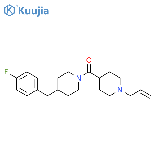 Piperidine,4-[(4-fluorophenyl)methyl]-1-[[1-(2-propenyl)-4-piperidinyl]carbonyl]- structure