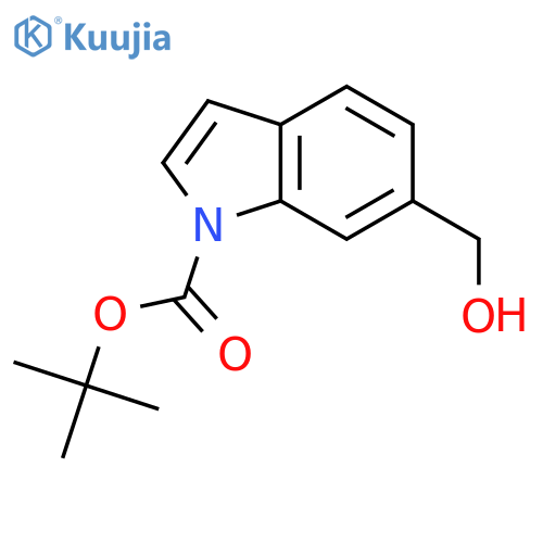 Tert-Butyl 6-(hydroxymethyl)-1H-indole-1-carboxylate structure