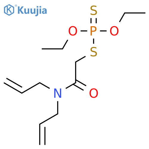 S-[2-(diprop-2-en-1-ylamino)-2-oxoethyl] O,O-diethyl phosphorodithioate structure