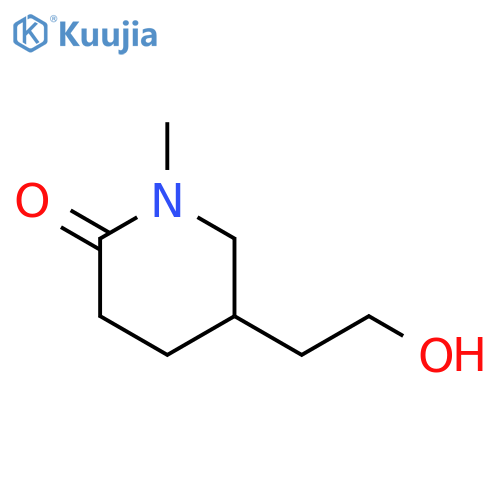 2-Piperidinone, 5-(2-hydroxyethyl)-1-methyl- structure