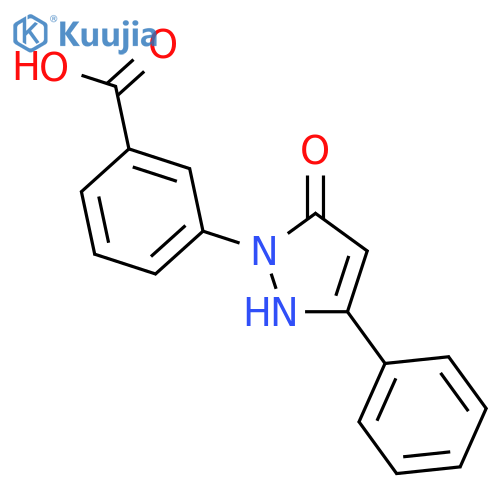 3-(5-Oxo-3-phenyl-2,5-dihydro-1H-pyrazol-1-yl)benzoic acid structure