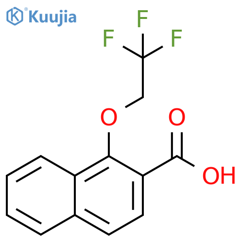 2-Naphthalenecarboxylic acid, 1-(2,2,2-trifluoroethoxy)- structure