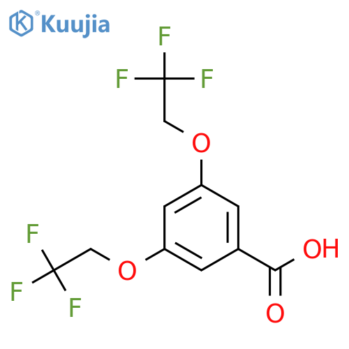 Benzoic acid, 3,5-bis(2,2,2-trifluoroethoxy)- structure