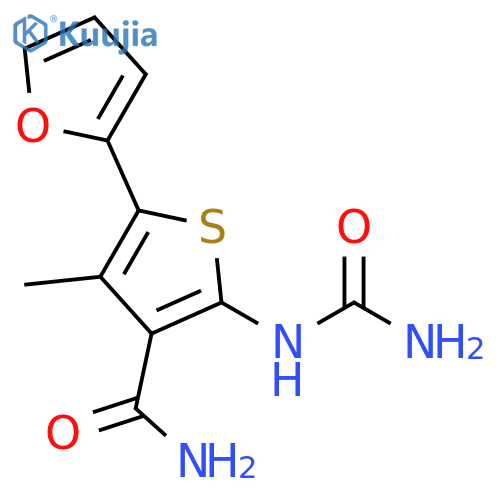 3-Thiophenecarboxamide,2-[(aminocarbonyl)amino]-5-(2-furanyl)-4-methyl- structure