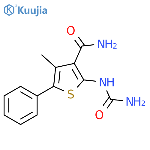 3-Thiophenecarboxamide,2-[(aminocarbonyl)amino]-4-methyl-5-phenyl- structure