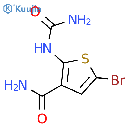 5-Bromo-2-ureidothiophene-3-carboxamide structure