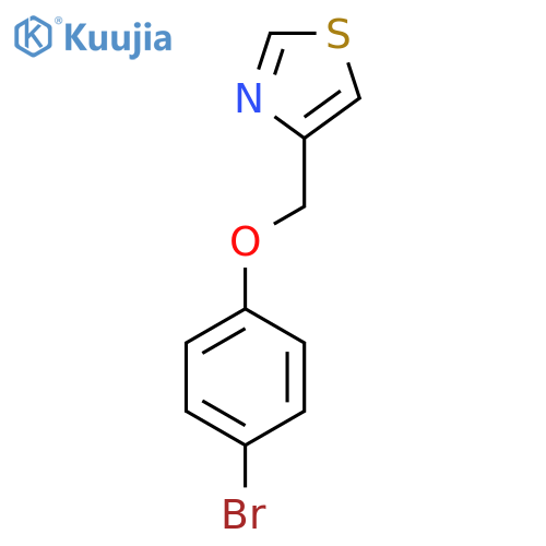 4-[(4-Bromophenoxy)methyl]-1,3-thiazole structure