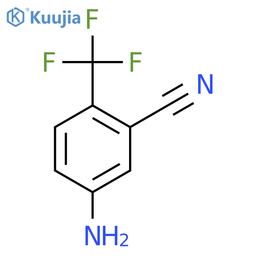 5-amino-2-(trifluoromethyl)benzonitrile structure
