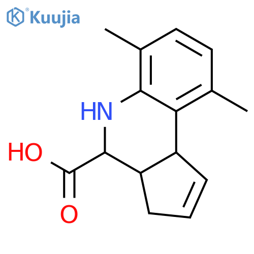 <br>6,9-Dimethyl-3a,4,5,9b-tetrahydro-3H-cyclopenta-[c]quinoline-4-carboxylic a cid structure