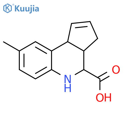 8-Methyl-3a,4,5,9b-tetrahydro-3H-cyclopentacquinoline-4-carboxylic Acid structure