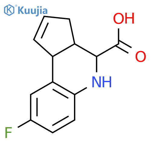 8-Fluoro-3a,4,5,9b-tetrahydro-3H-cyclopentacquinoline-4-carboxylic Acid structure