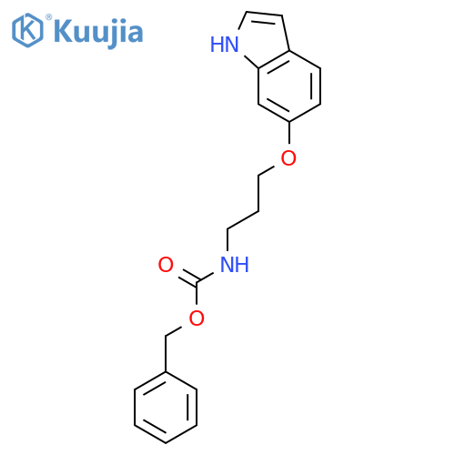 Carbamic acid, [3-(1H-indol-6-yloxy)propyl]-, phenylmethyl ester structure