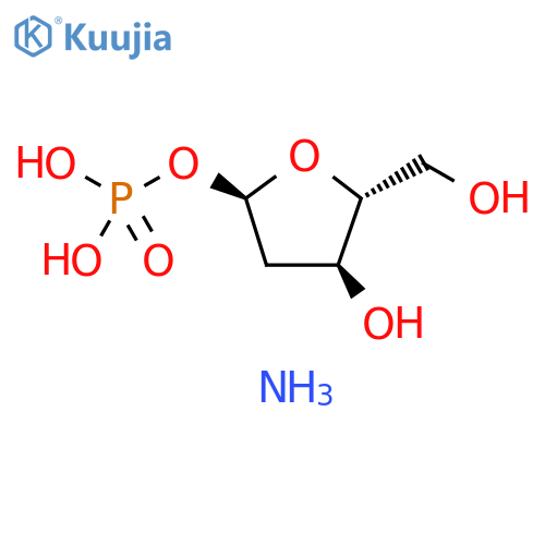 α-D-erythro-Pentofuranose, 2-deoxy-, 1-(dihydrogen phosphate), diammonium salt (9CI) structure