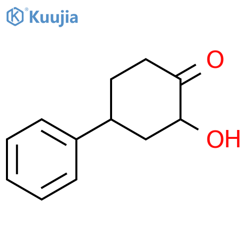 2-hydroxy-4-phenylcyclohexan-1-one structure