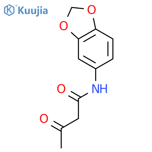 N-1,3-benzodioxol-5-yl-3-oxobutanamide structure